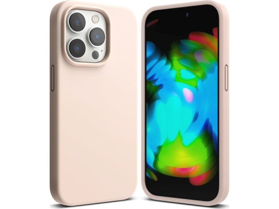 Ochranný kryt pro iPhone 14 Pro MAX - Ringke, Air Silicone Pink Sand