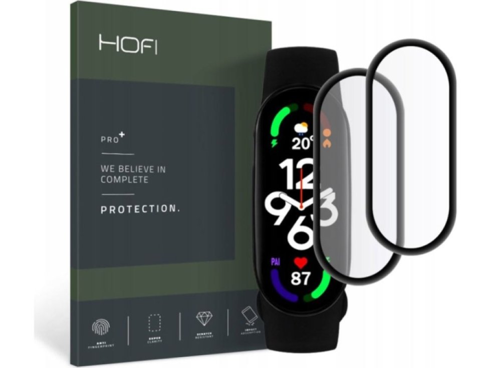 Hybridní ochranné sklo na Xiaomi Mi Band 7 - Hofi, Glass Pro+ (2ks)