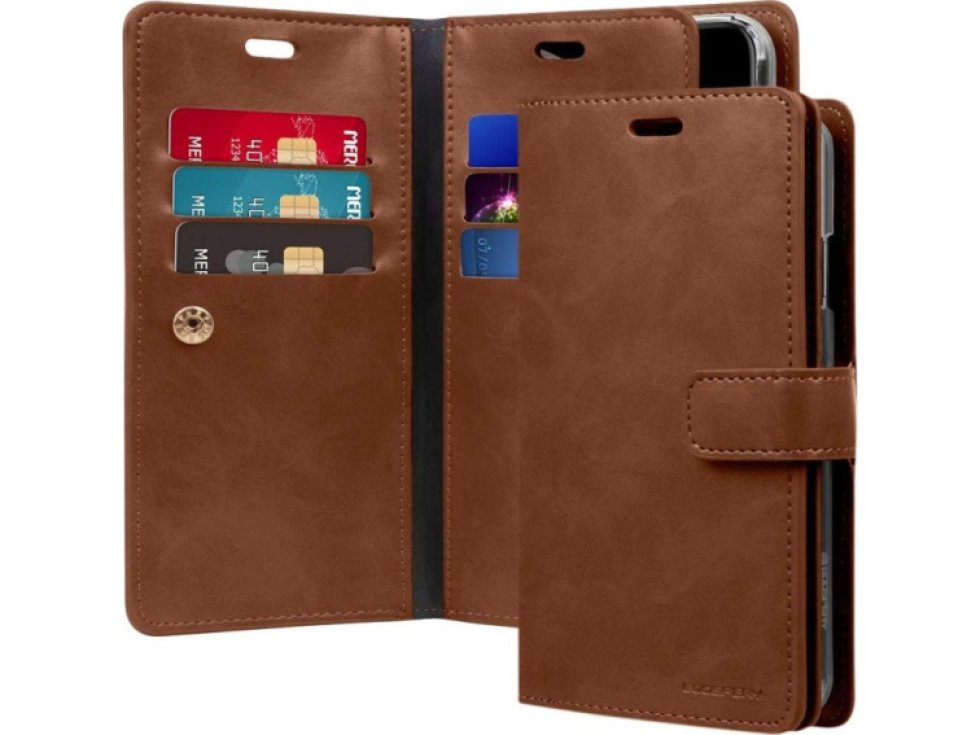 Knížkové pouzdro na iPhone XR - Mercury, Mansoor Diary Brown