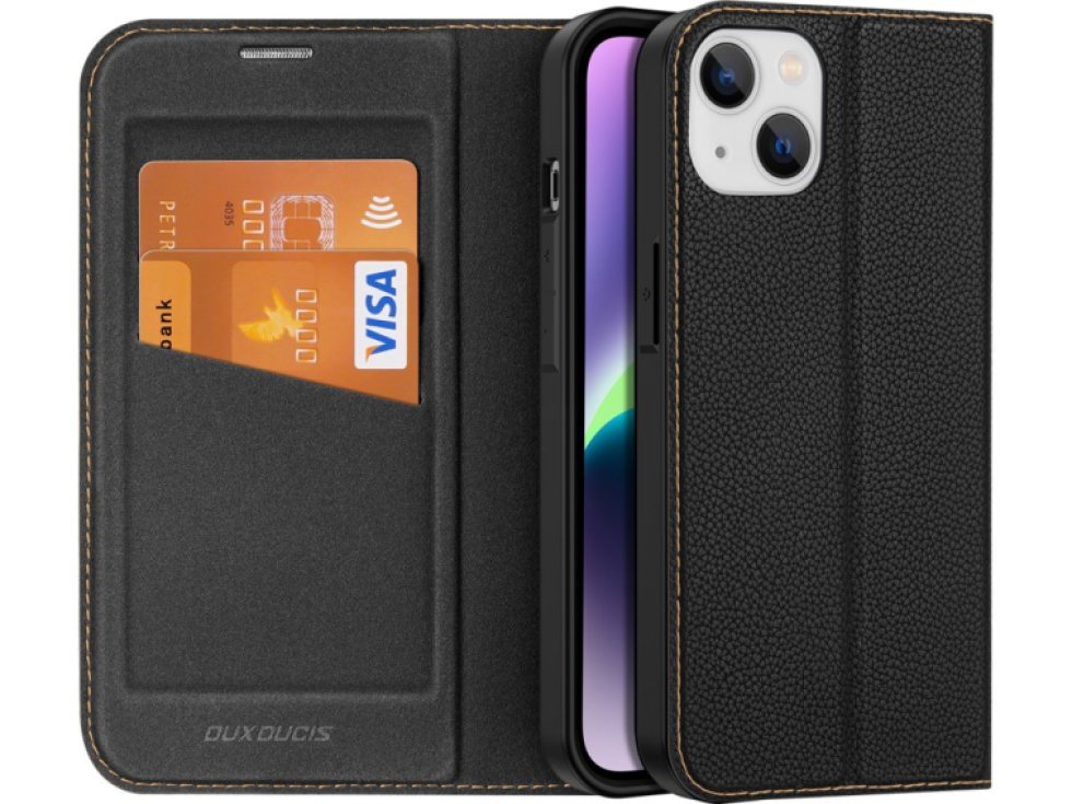 Knížkové pouzdro pro iPhone 14 PLUS - DuxDucis, SkinX2 Black
