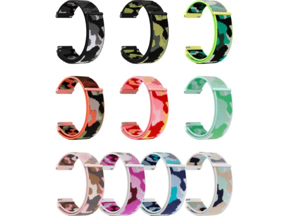 Nylonový řemínek kamufláž 22mm