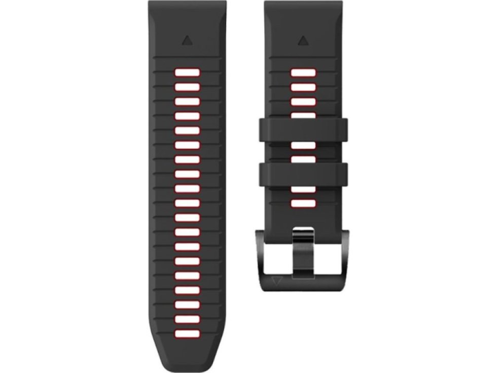 Řemínek pro Garmin Fenix 3 / 5X / 3HR / 5X PLUS / 6X / 6X PRO / 7X - Tech-Protect, Iconband Pro Black/Red