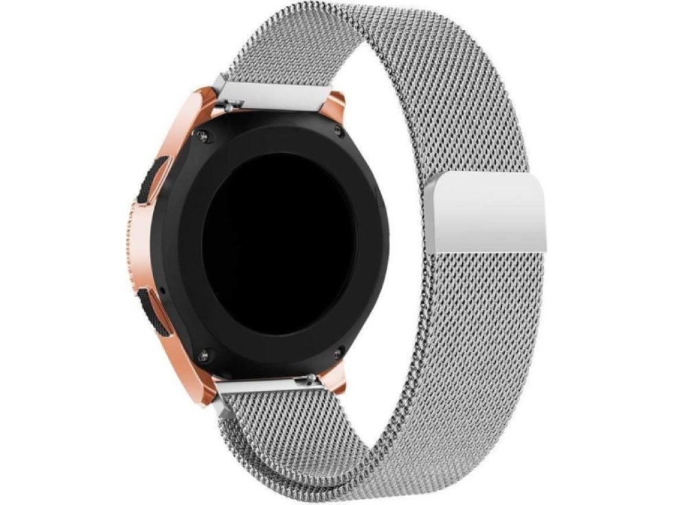 Řemínek pro Samsung Galaxy Watch 45mm - Tech-Protect, Milaneseband Silver