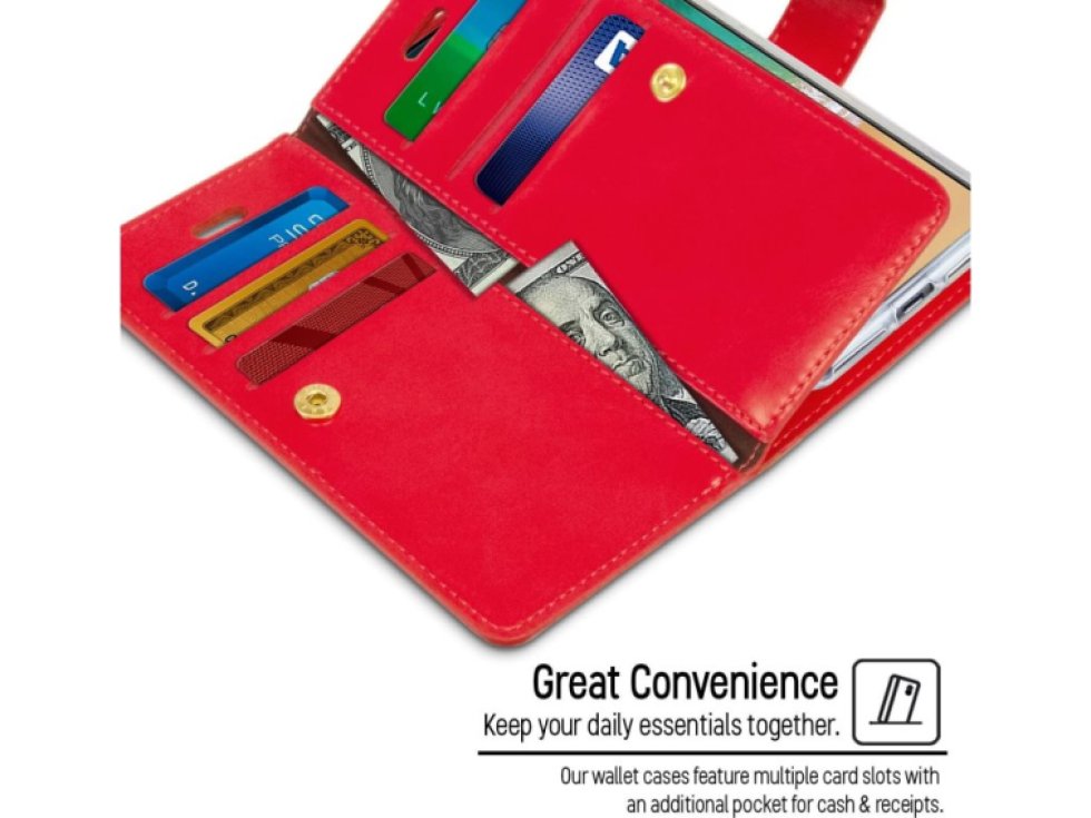 Knížkové pouzdro na iPhone 12 mini - Mercury, Mansoor Diary Red