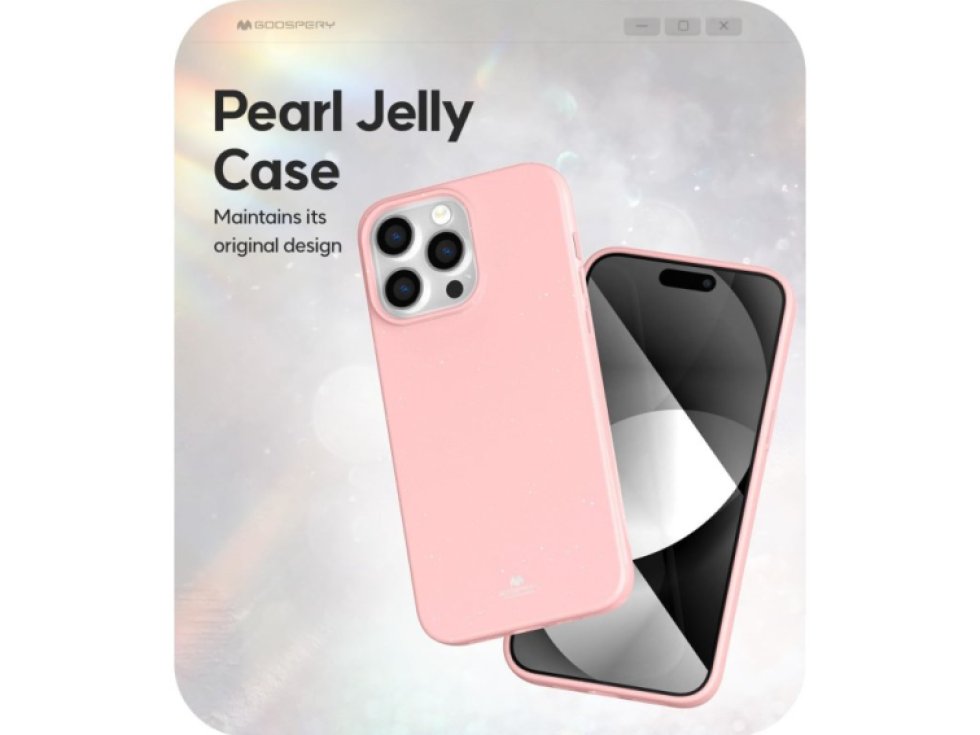 Ochranný kryt na iPhone 15 Pro MAX - Mercury, Jelly Pink