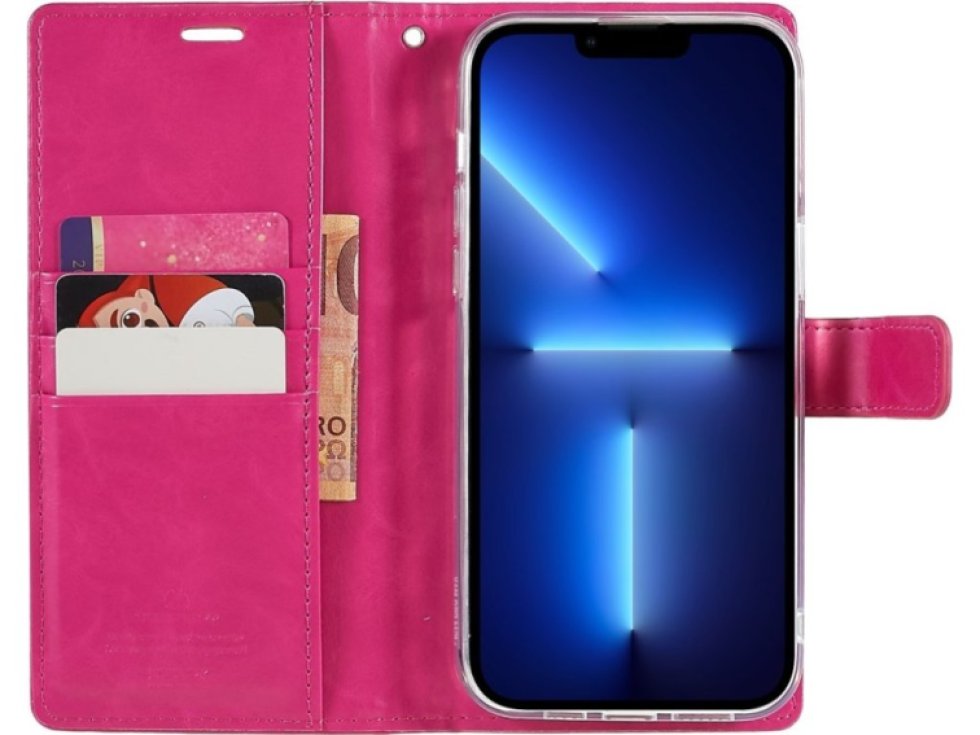 Ochranné pouzdro pro iPhone 14 Pro MAX - Mercury, Bluemoon Diary HotPink