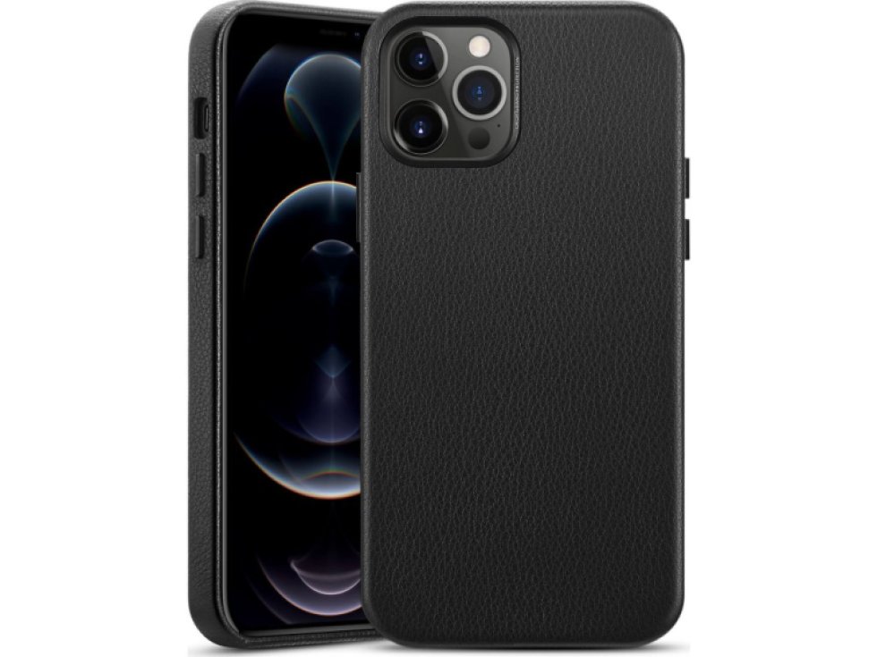 Kožený kryt na iPhone 12 Pro MAX - ESR, Metro Leather Black 3C01201410201