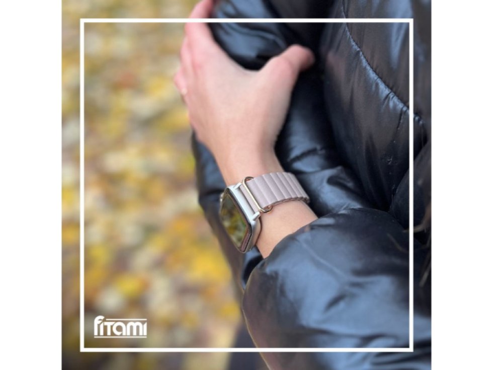 Stylový kožený řemínek s magnetem pro chytré hodinky 20mm