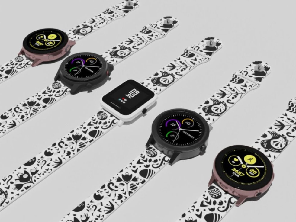 ČERNOBÍLÁ KUŘÁTKA řemínek 22 mm