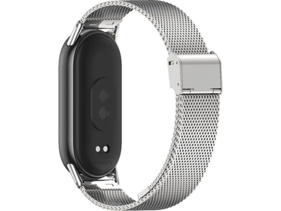 Řemínek pro Xiaomi Mi Band 8 / 9 - Tech-Protect, Milaneseband Silver