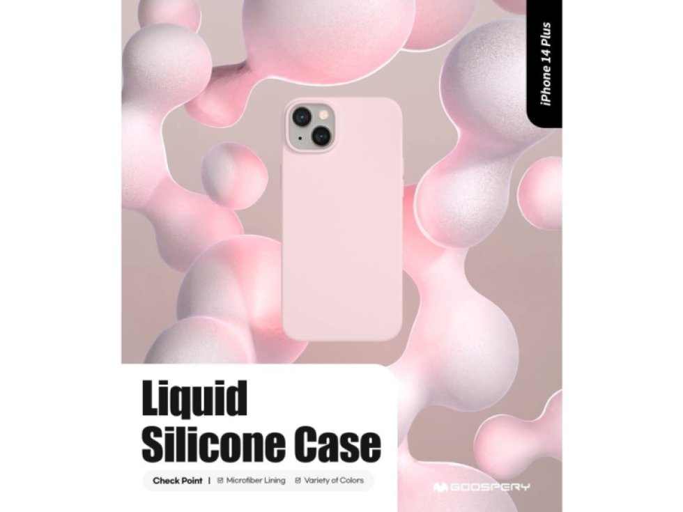 Ochranný kryt pro iPhone 14 PLUS - Mercury, Silicone Pink Sand