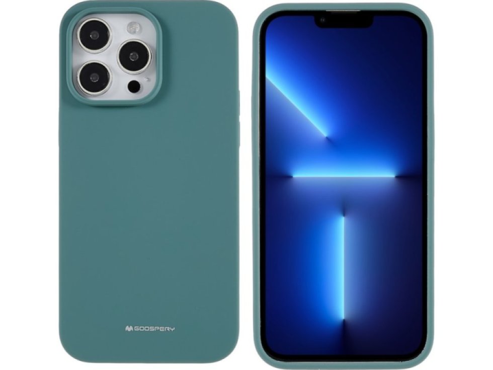 Ochranný kryt pro iPhone 14 Pro - Mercury, Silicone Green