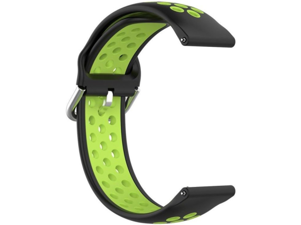 Řemínek pro Samsung Galaxy Watch 45mm - Tech-Protect, Softband Black/Lime