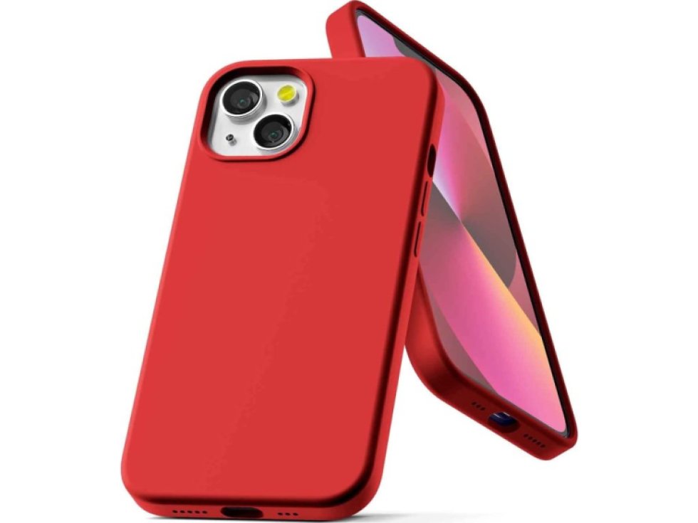 Ochranný kryt pro iPhone 13 mini - Mercury, Silicone Red