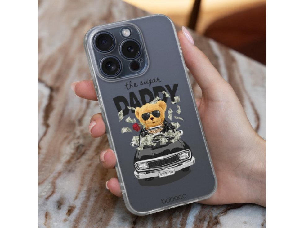 Ochranný kryt na iPhone 13 Pro - Babaco, Teddy Sugar Daddy 001 BPCTEDDY3523