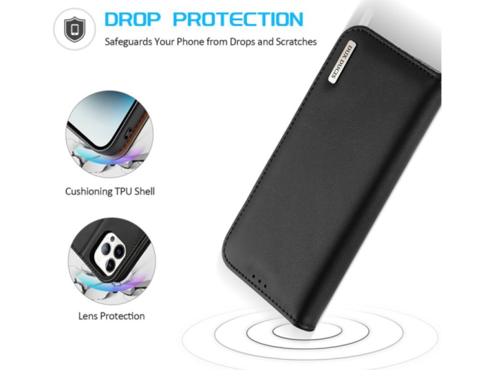 Knížkové pouzdro na iPhone 14 Pro MAX - DuxDucis, Hivo Black