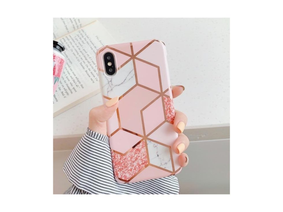 Geometric pro iPhone 7 / 8 / SE (2020) 2222221001057 růžová