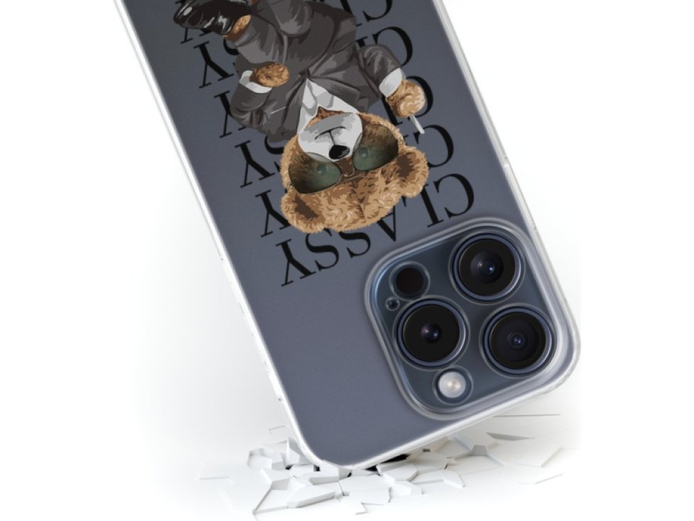 Ochranný kryt na iPhone XR - Babaco, Teddy Classy 001 BPCTEDDY10008