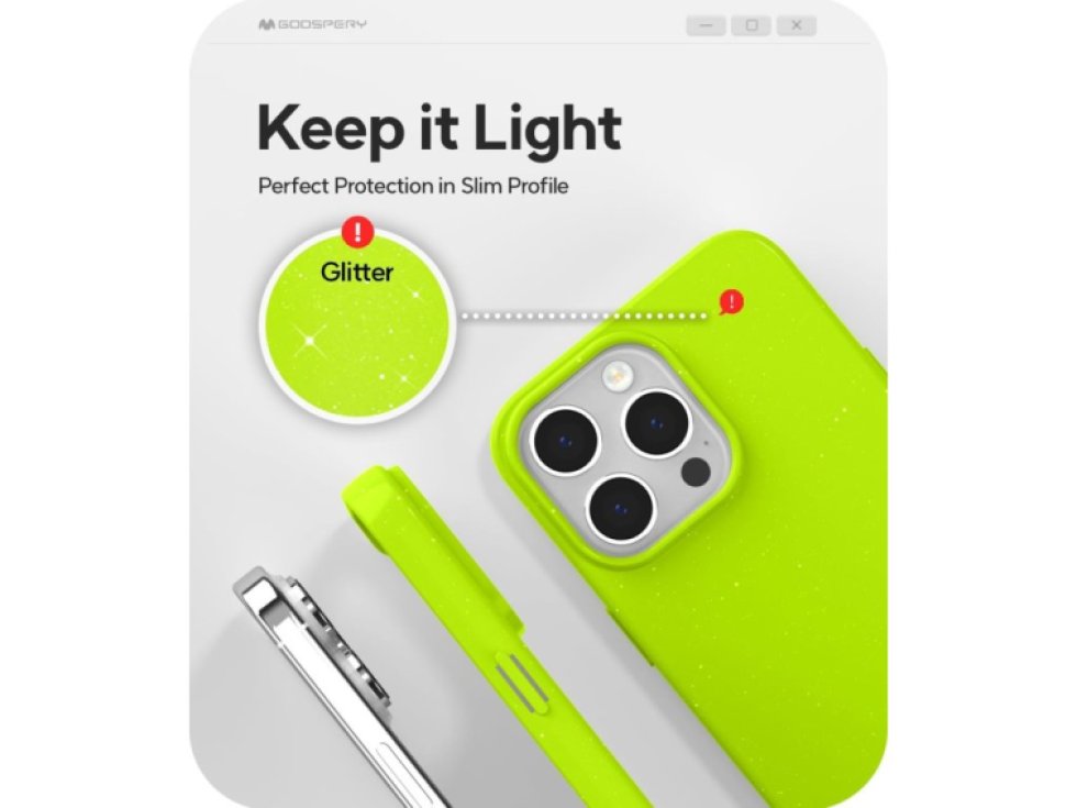 Ochranný kryt na iPhone 15 Pro MAX - Mercury, Jelly Lime