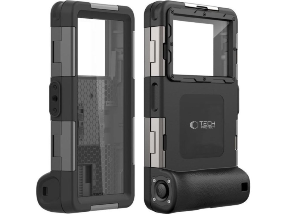 Univerzální voděodolné pouzdro - Tech-Protect, IPX8 Diving Waterproof Case Black
