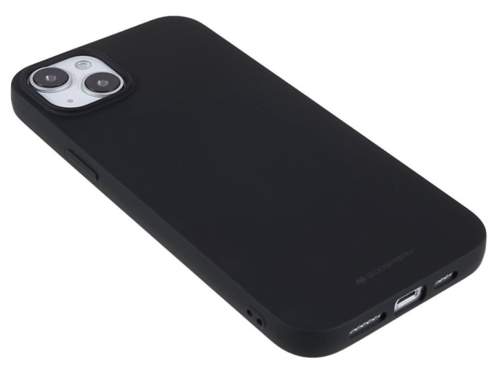Ochranný kryt pro iPhone 14 PLUS - Mercury, Soft Feeling Black