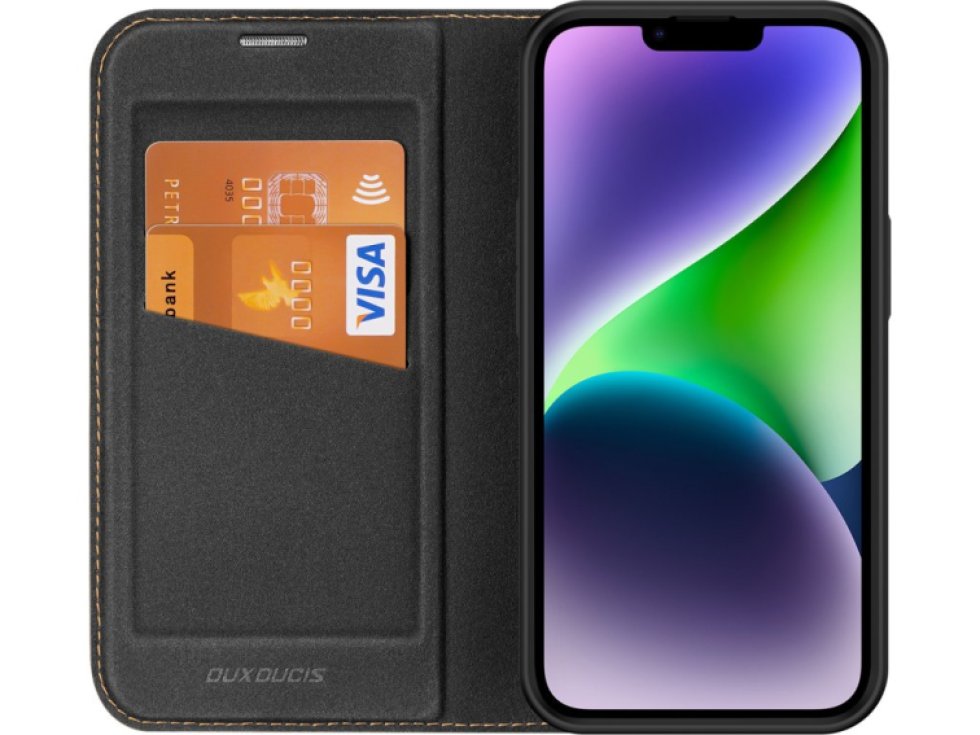 Knížkové pouzdro pro iPhone 14 PLUS - DuxDucis, SkinX2 Black