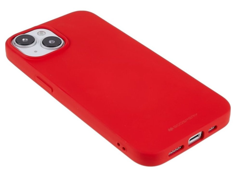 Ochranný kryt pro iPhone 14 - Mercury, Soft Feeling Red