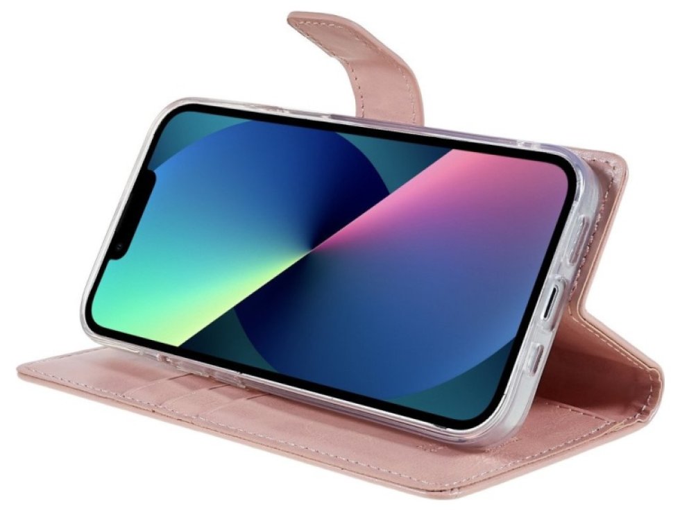 Ochranné pouzdro pro iPhone 14 PLUS - Mercury, Bluemoon Diary Rose Gold