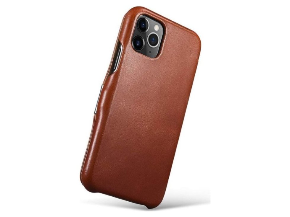 Knížkové pouzdro pro iPhone 11 - iCarer, Vintage Brown 01.19.RIX1108-BN