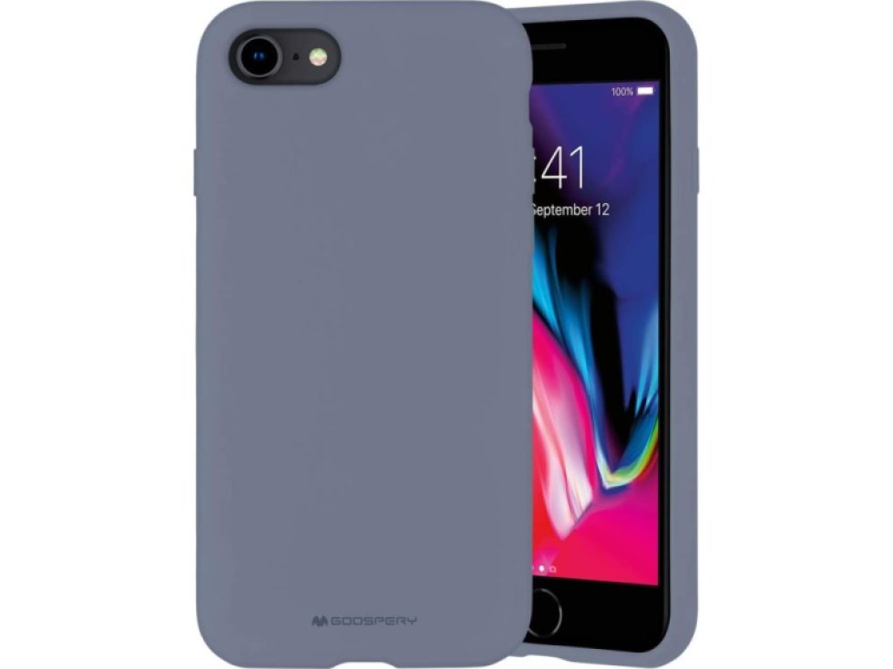 Ochranný kryt pro iPhone 7 / 8 / SE (2020/2022) - Mercury, Silicone Lavender Gray