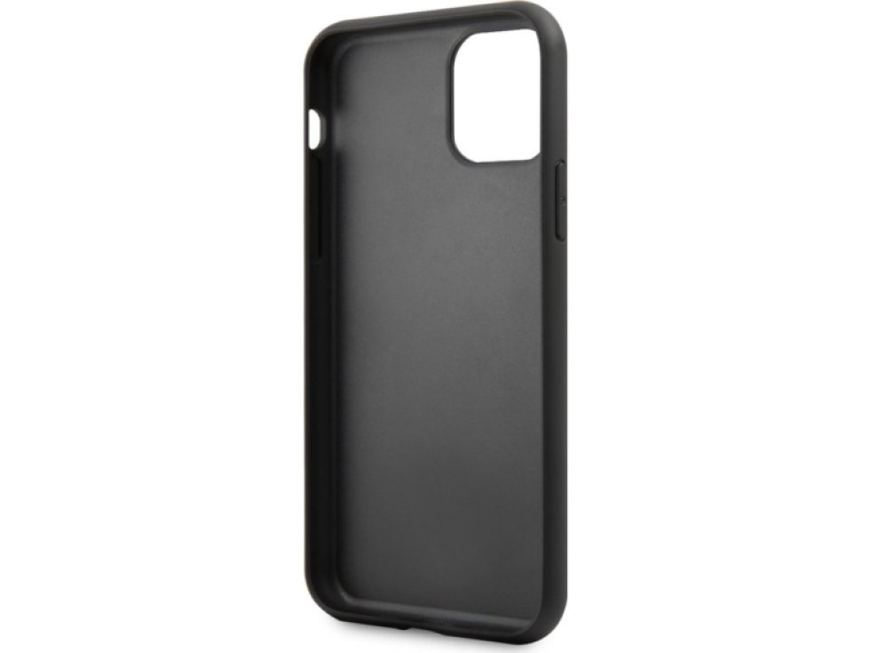 Ochranný kryt pro iPhone 11 - Karl Lagerfeld, Saffiano Karl and Choupette NFT Black KLHCN61SANKCPK