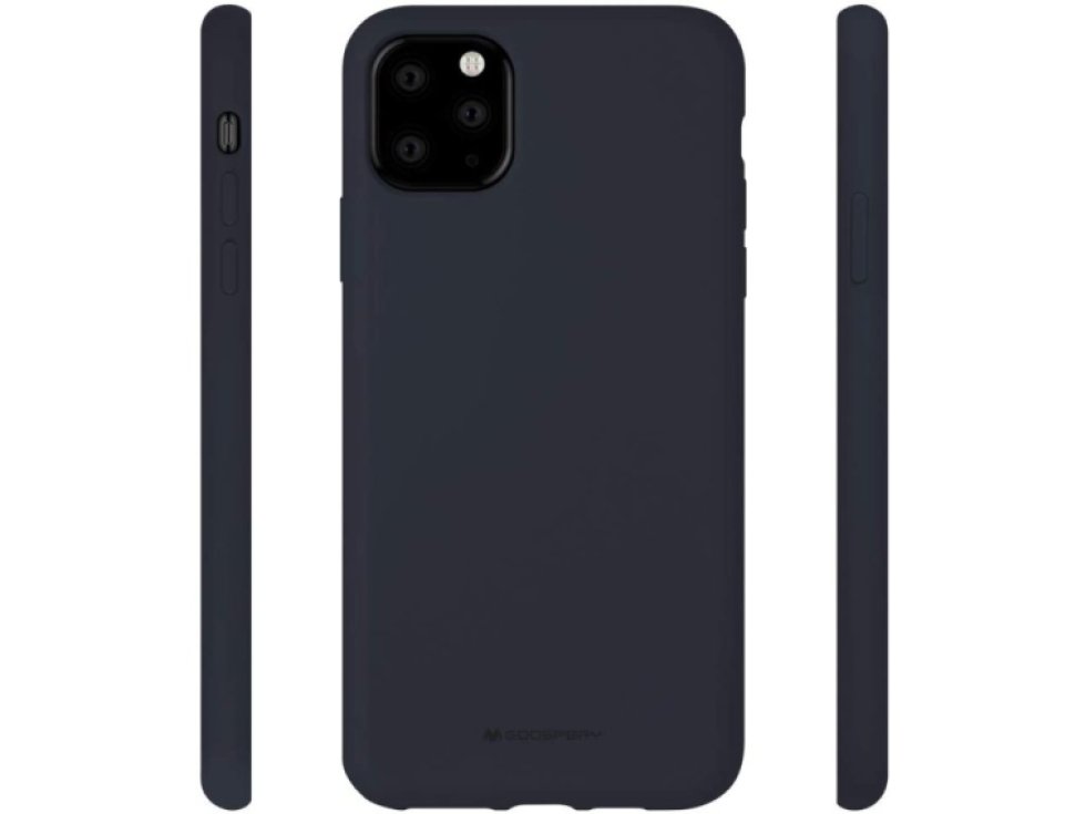 Ochranný kryt pro iPhone 11 Pro MAX - Mercury, Silicone Black