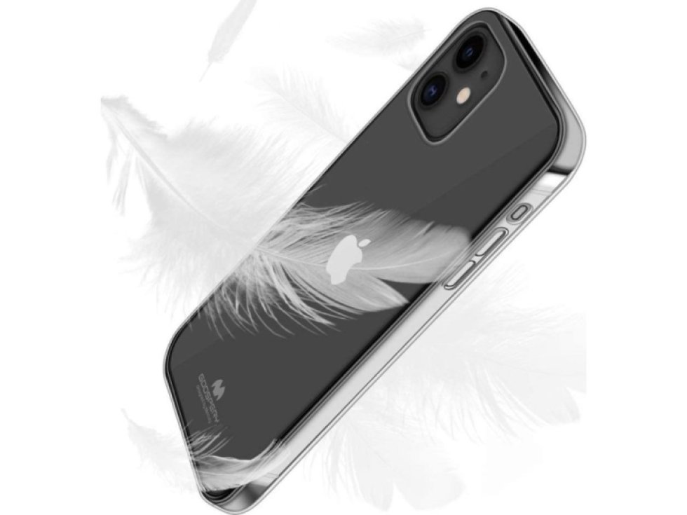 Ochranný kryt pro iPhone 12 mini - Mercury, Jelly Transparent