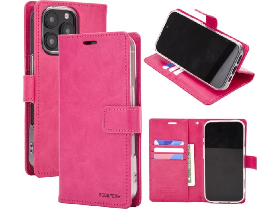 Ochranné pouzdro na iPhone 16 Pro MAX - Mercury, Bluemoon Diary HotPink