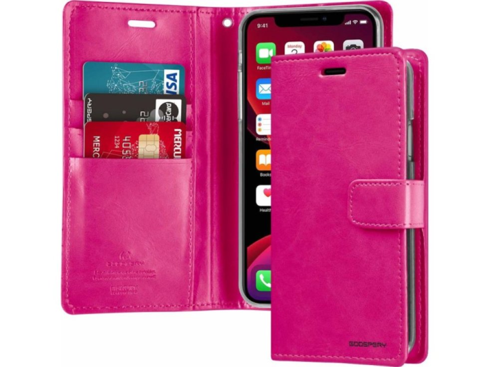Pouzdro na iPhone 11 - Mercury, Bluemoon Diary HOTPINK