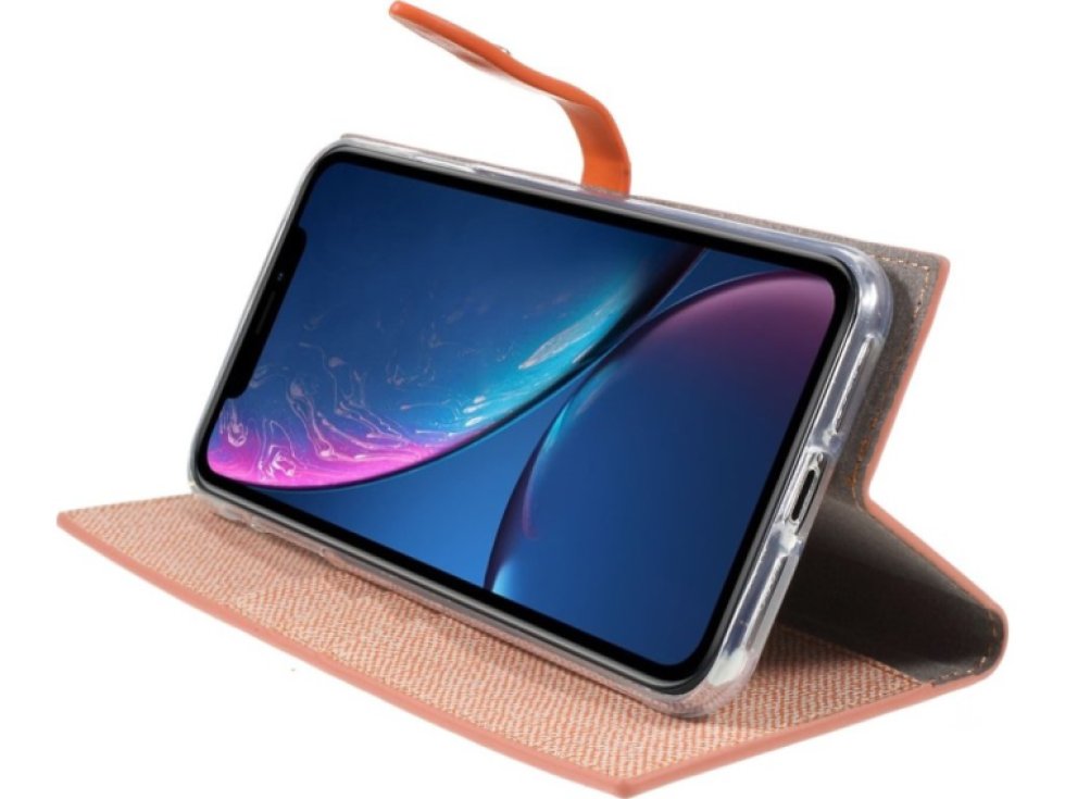 Pouzdro / kryt pro iPhone XS MAX - Mercury, Milano Diary Orange/Orange