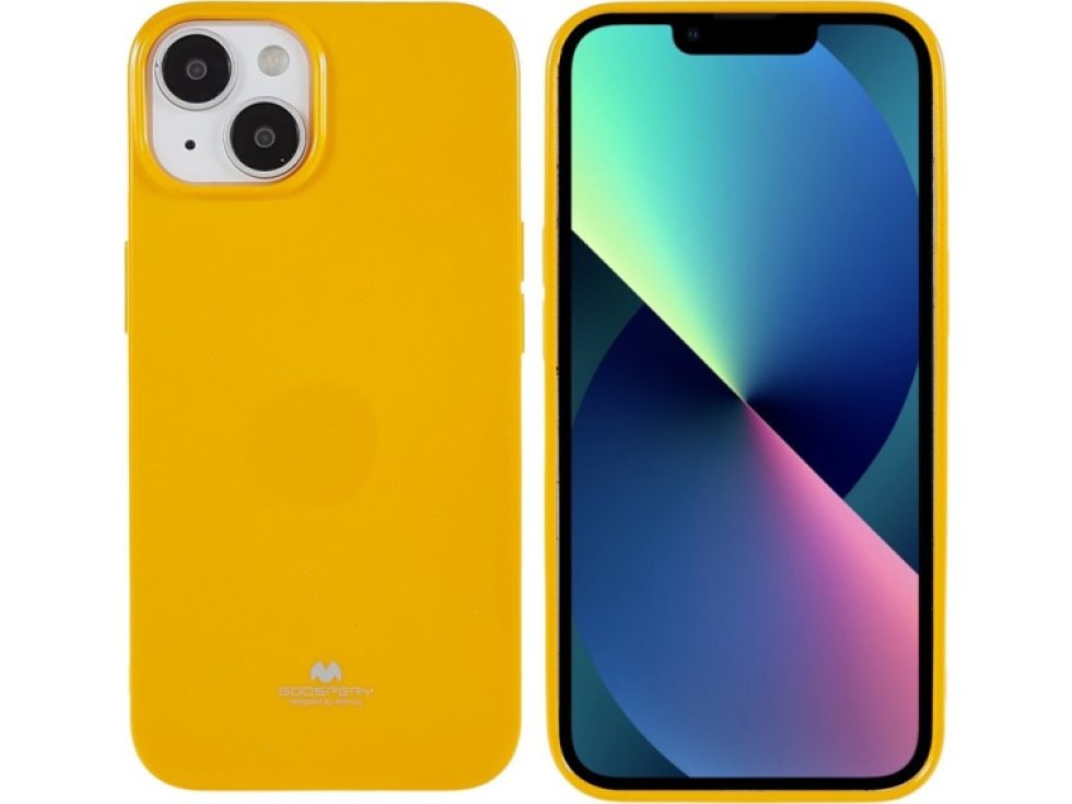 Ochranný kryt pro iPhone 14 - Mercury, Jelly Yellow