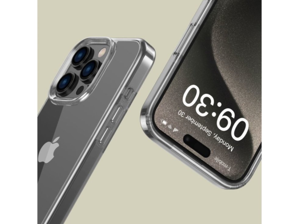 Ochranný kryt na iPhone 16 Pro - Tech-Protect, Flexair Hybrid Clear