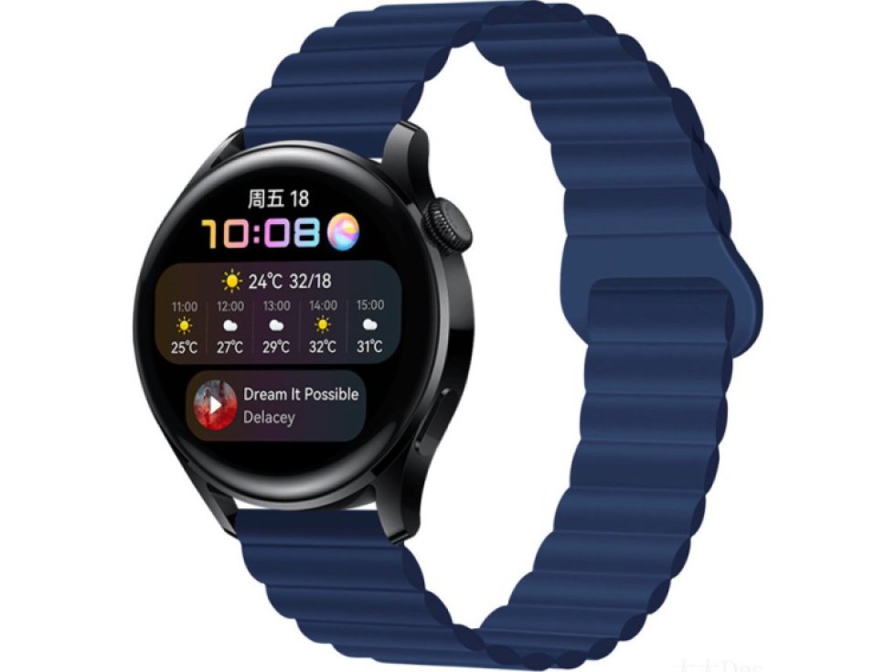 Stylový řemínek s magnetem pro chytré hodinky - Tmavě modrý