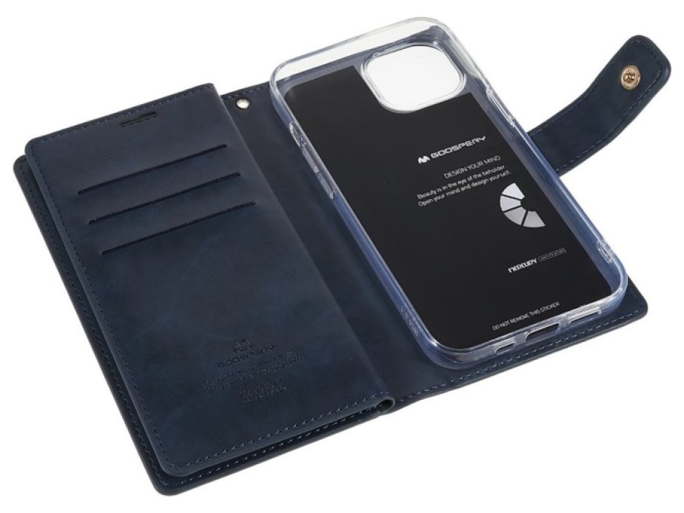 Ochranné pouzdro na iPhone 15 - Mercury, Mansoor Diary Navy