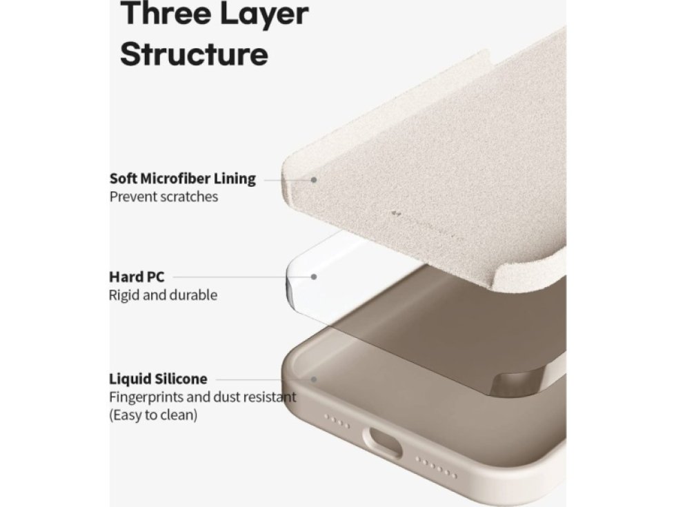 Ochranný kryt pro iPhone 13 - Mercury, Silicone Stone