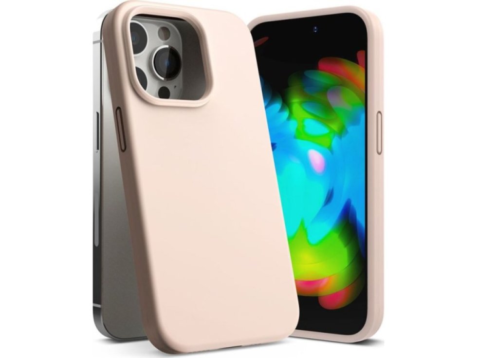 Ochranný kryt pro iPhone 14 Pro MAX - Ringke, Air Silicone Pink Sand
