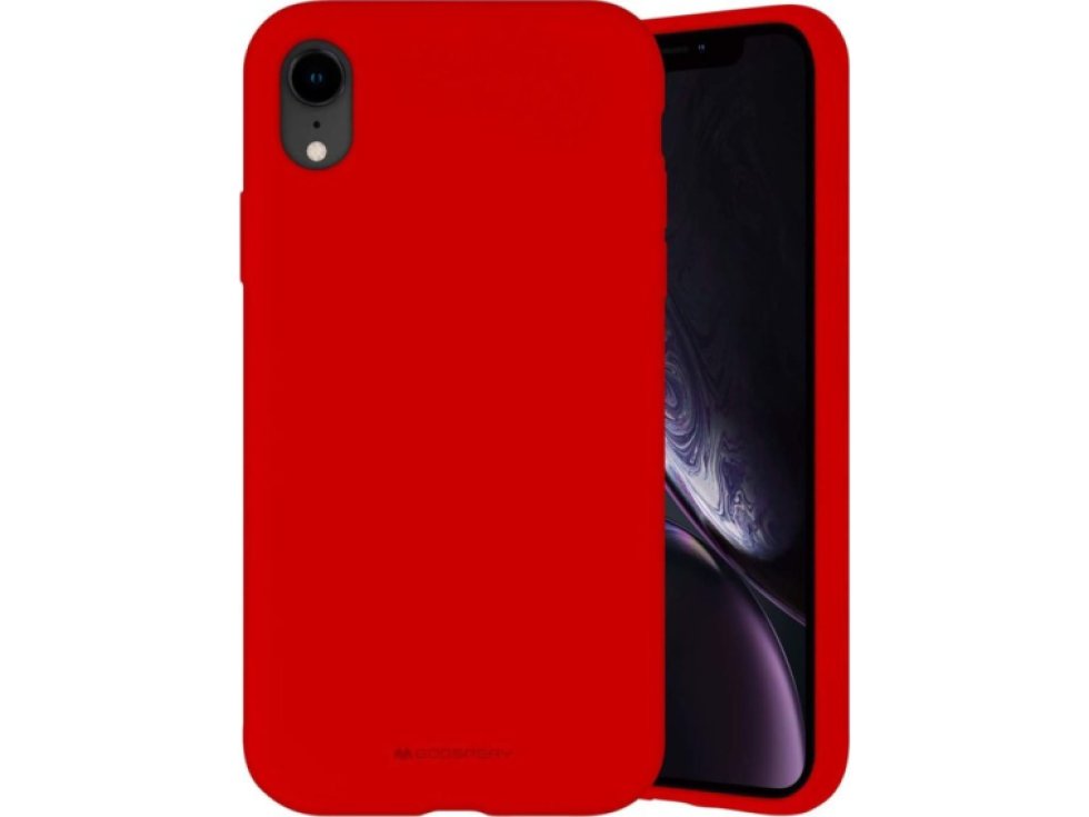Ochranný kryt pro iPhone XR - Mercury, Silicone Red
