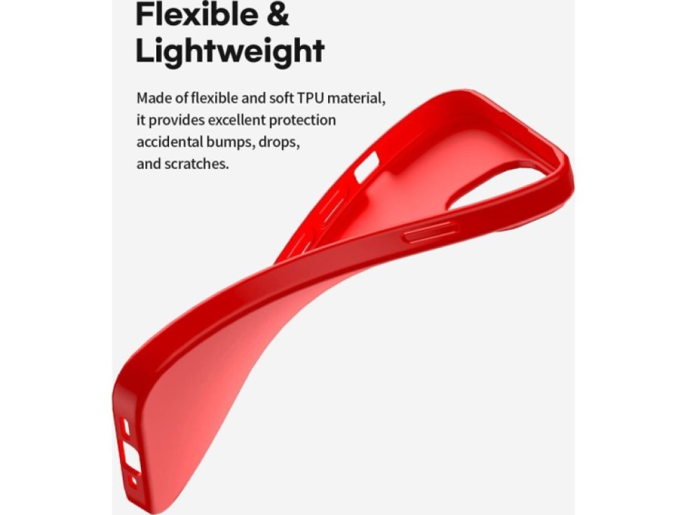 Ochranný kryt pro iPhone 13 mini - Mercury, Soft Feeling Red