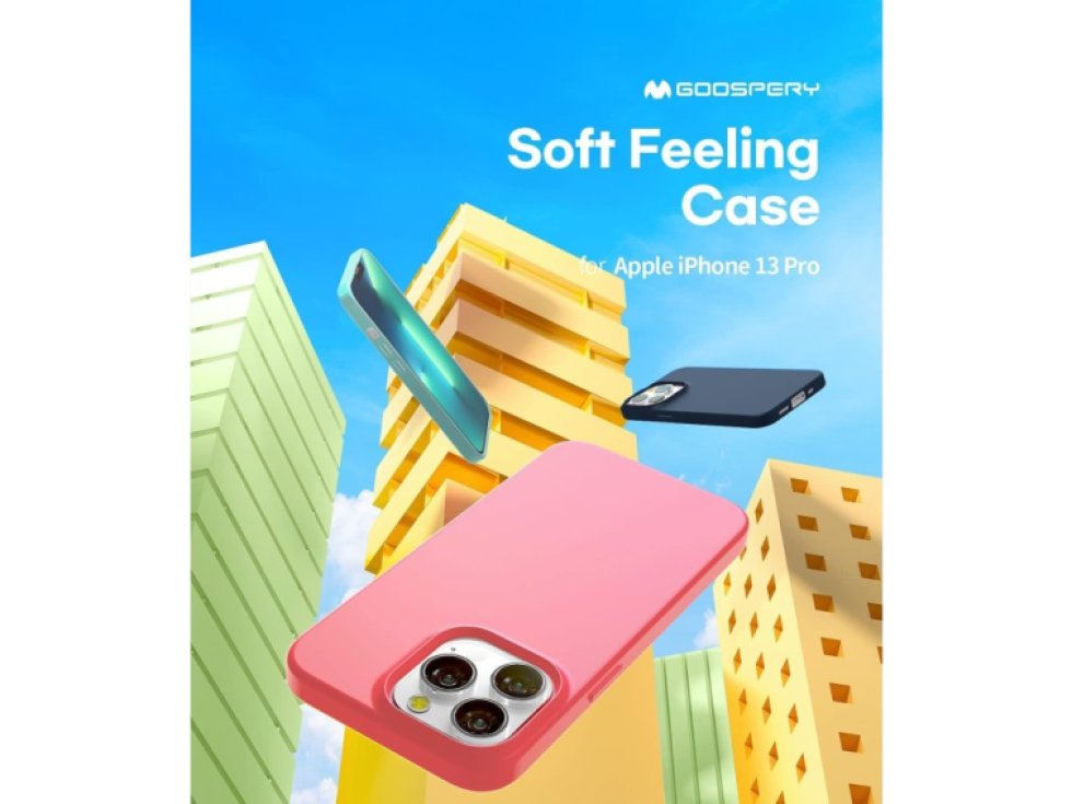 Ochranný kryt pro iPhone 13 Pro - Mercury, Soft Feeling Pink