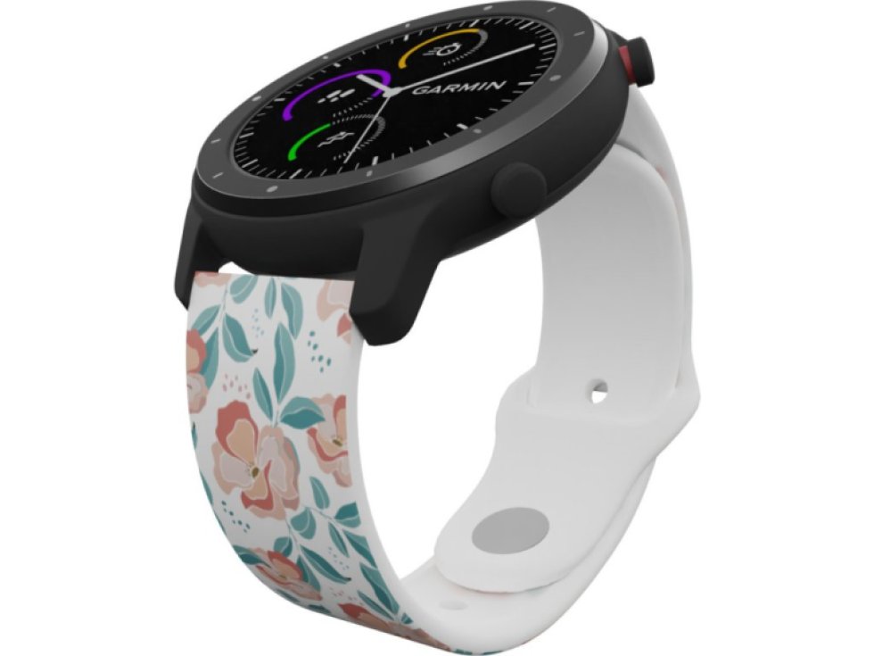 ČERVENÉ KVĚTINY řemínek 20 mm