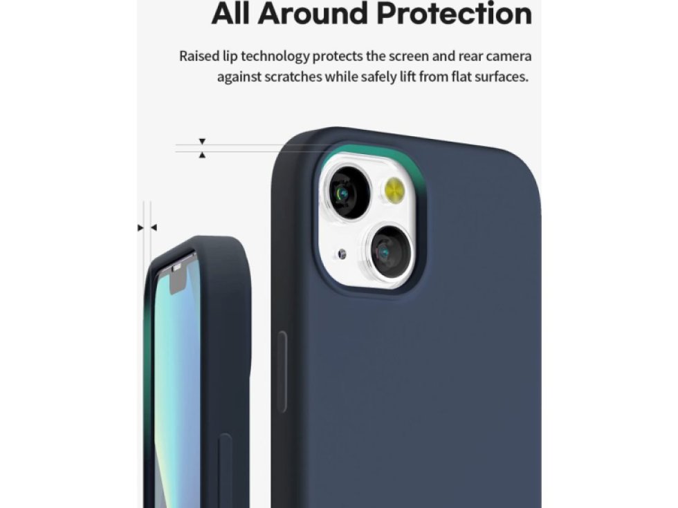 Ochranný kryt pro iPhone 13 mini - Mercury, Silicone Navy