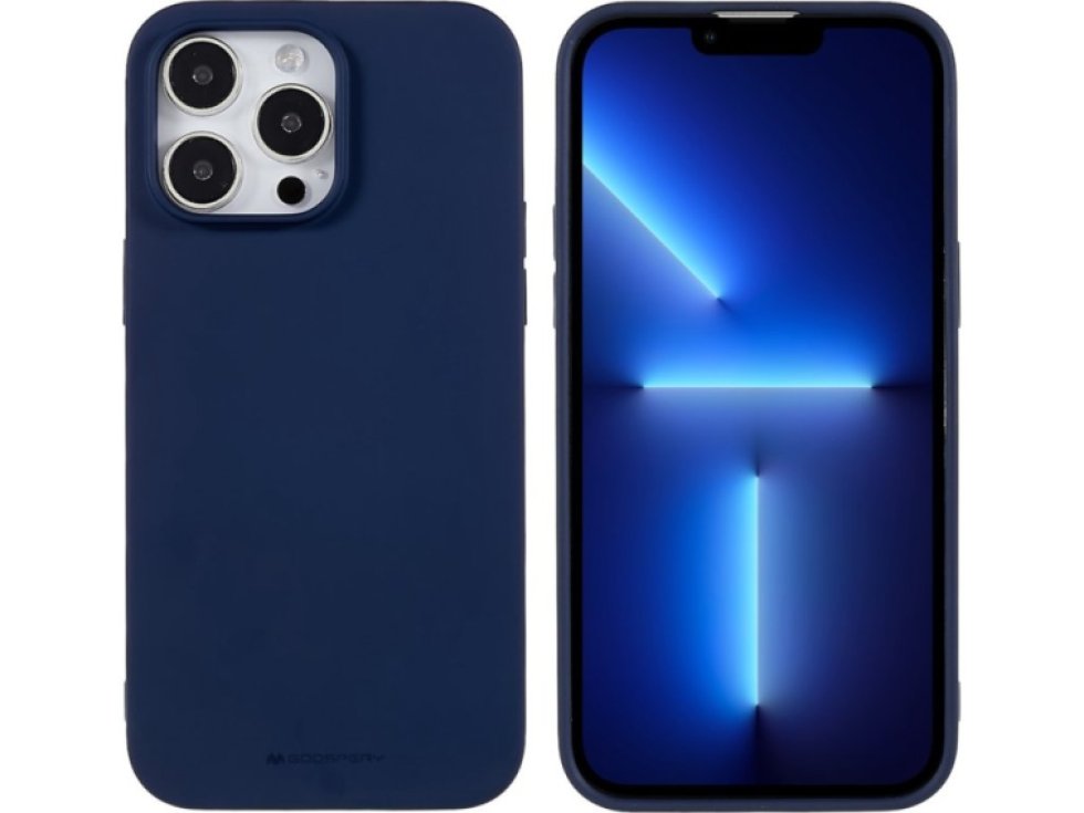 Ochranný kryt na iPhone 15 Pro MAX - Mercury, Soft Feeling Midnight Blue