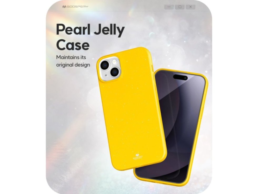 Ochranný kryt na iPhone 15 PLUS - Mercury, Jelly Yellow