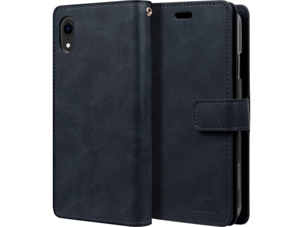 Knížkové pouzdro na iPhone XR - Mercury, Mansoor Diary Navy